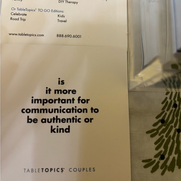 TableTopics for couples. - Picture 2 of 3